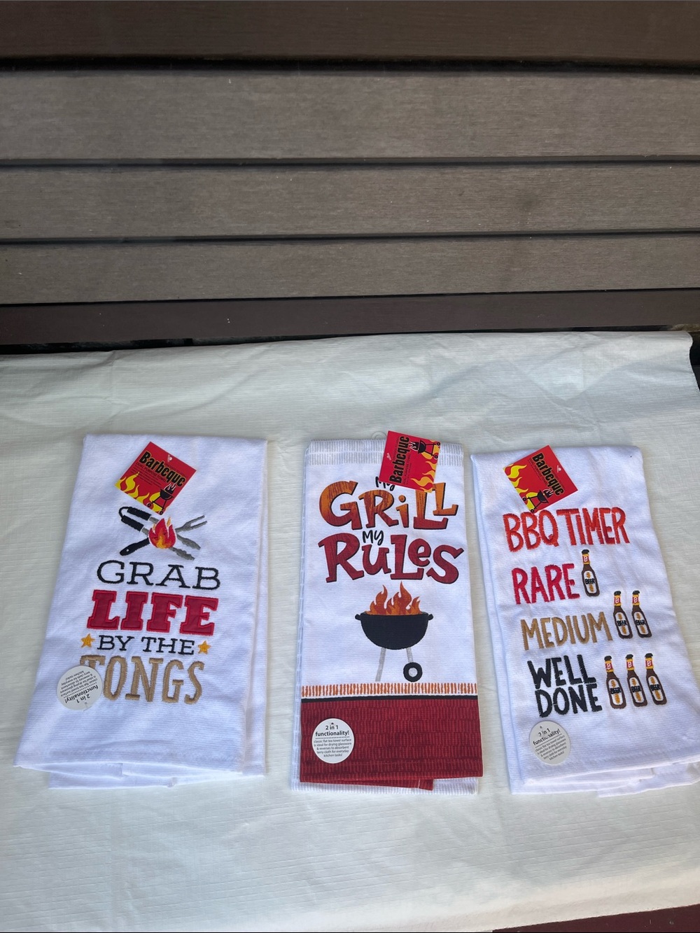 Kay Dee 3 pc Dual Purpose Towels
Grill In Style !!!